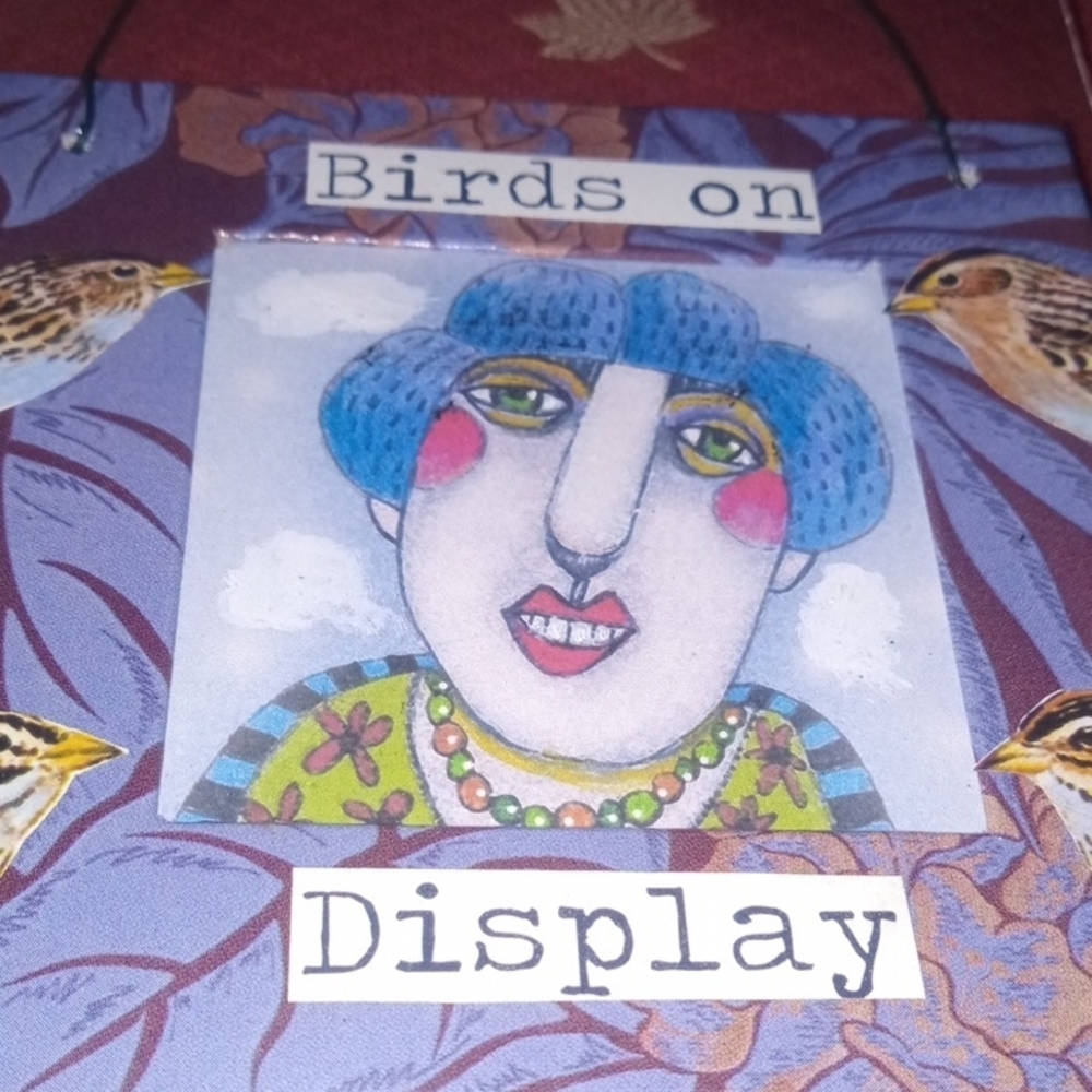 Colorful Bird Display Hanging Decor